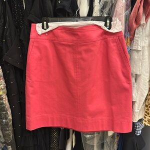 Talbots Women's Coral Pink Pencil Skirt Pockets Back Zip Size 10